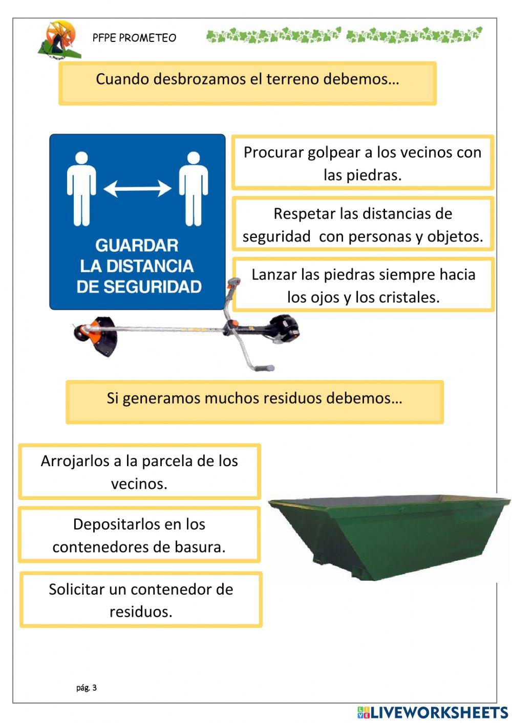 Limpieza y desbroce de terreno