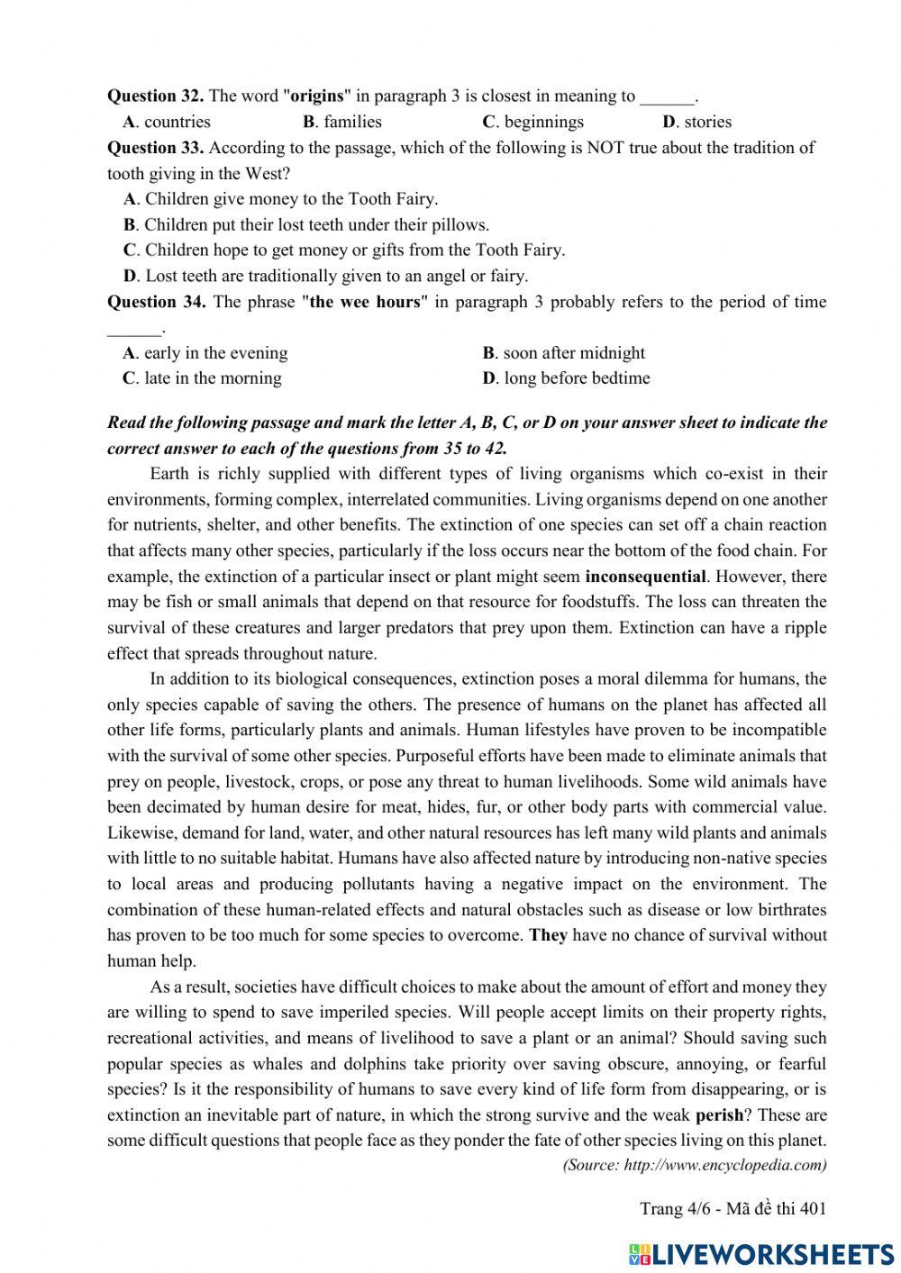 Đề 401 - THPTQG 2017