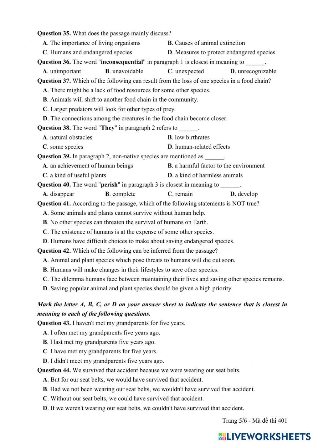 Đề 401 - THPTQG 2017
