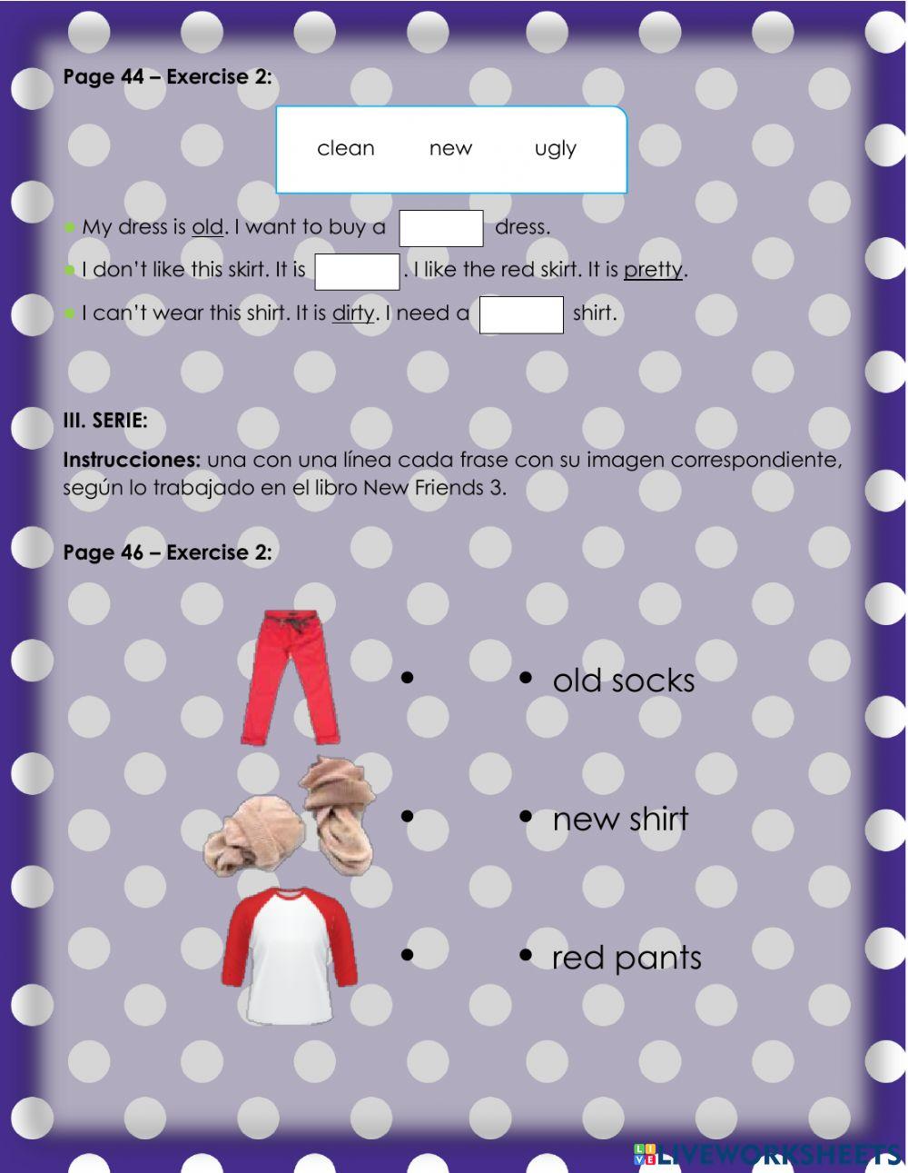 Choosing clothes 2 - 2.2.3°