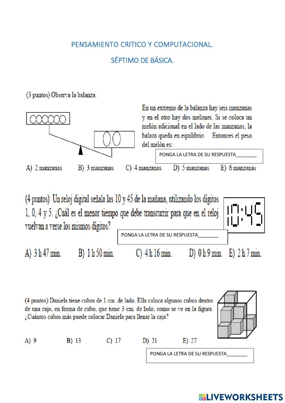 Pensamiento Crítico y Computacional