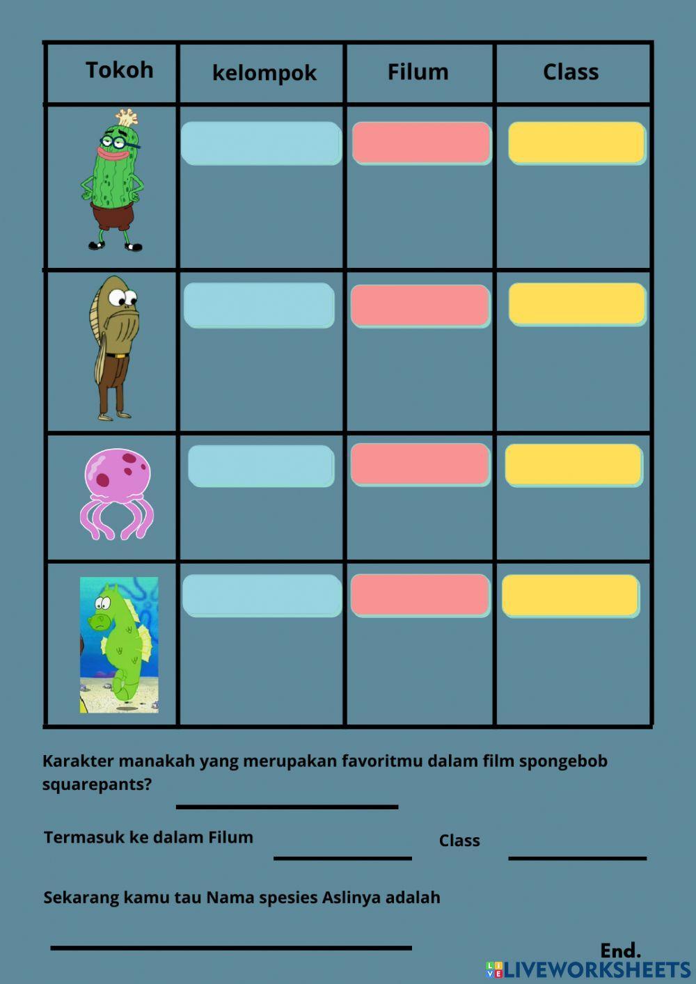 LKPD Kingdom Animalia Biologi Kelas X