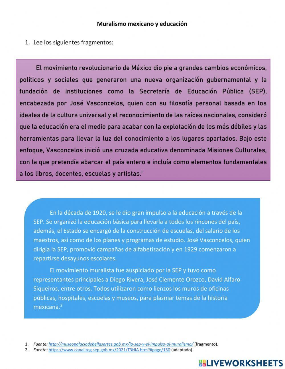 Educación y muralismo mexicano