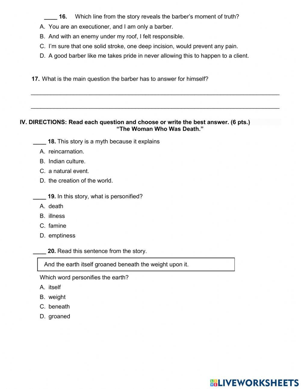 9-T3 Literature (2021-22)  30 qs