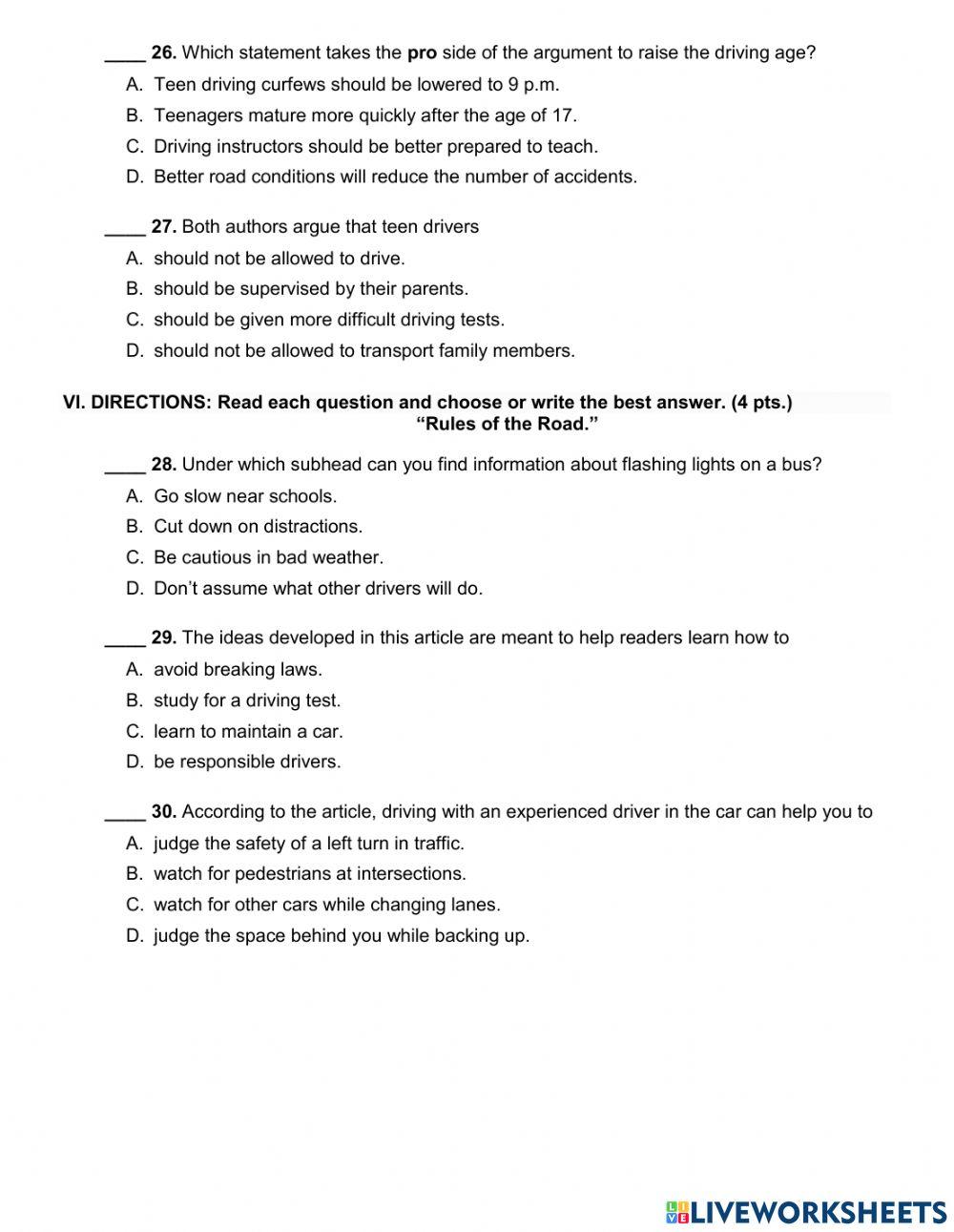 9-T3 Literature (2021-22)  30 qs