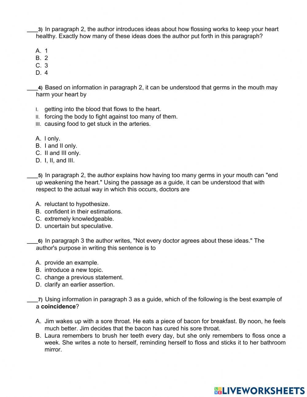 T3-7 Literature (2021-22) 30 qs