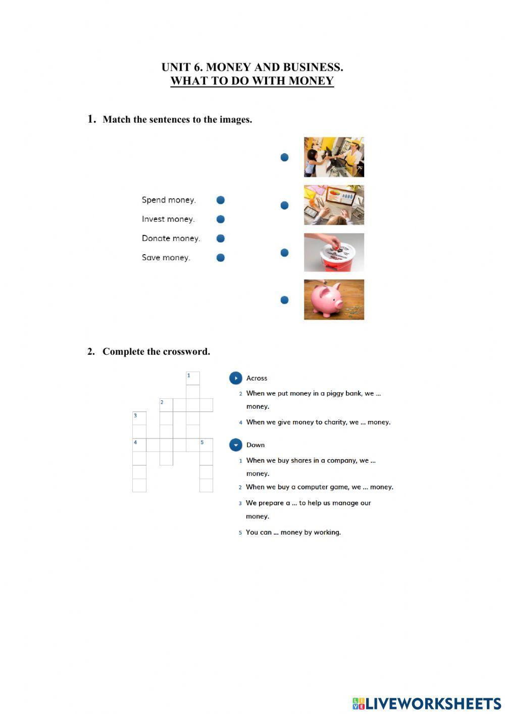 6.1. Money and Business. What to Do with Money