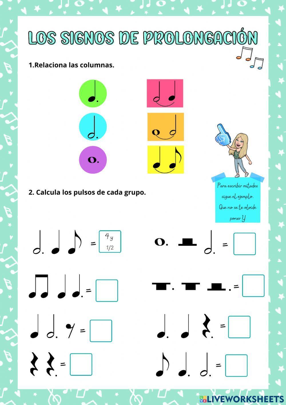 Los signos de prolongación