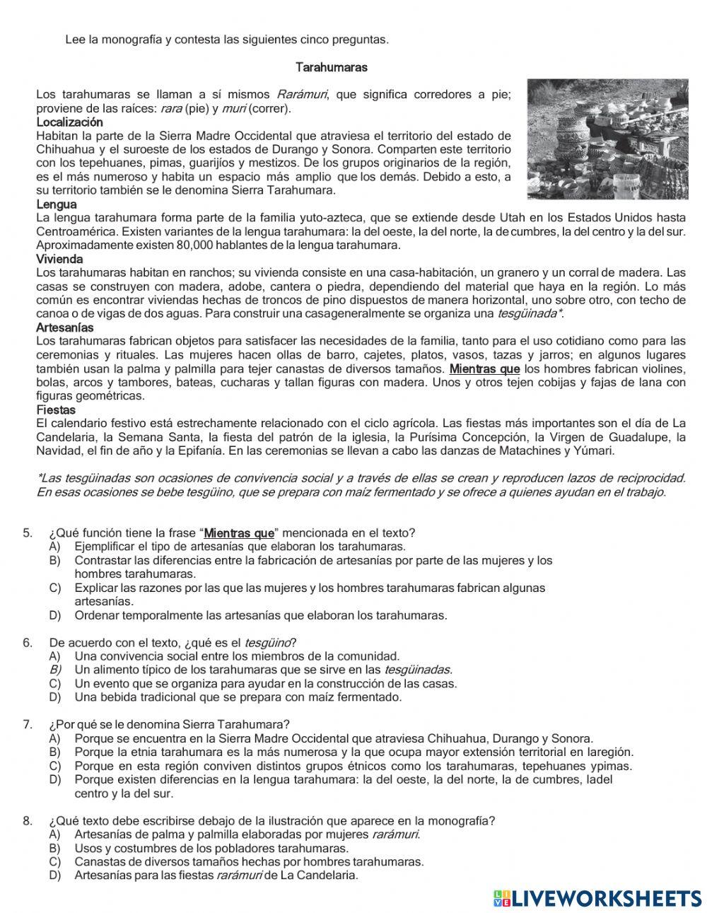 COMPARTIDA QUINTO GRADO Español Sesión 1 