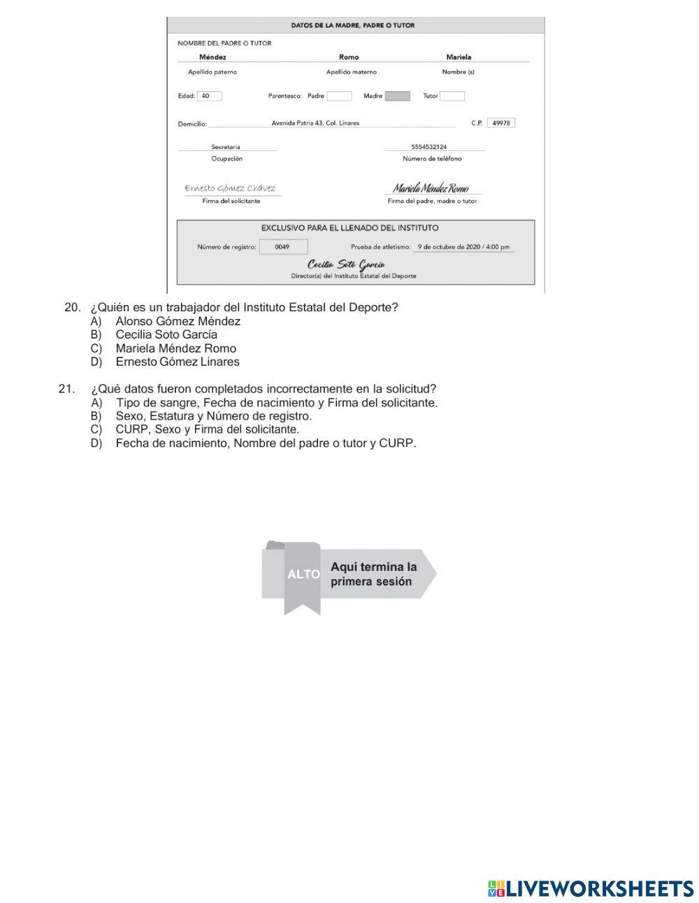 COMPARTIDA QUINTO GRADO Español Sesión 1 