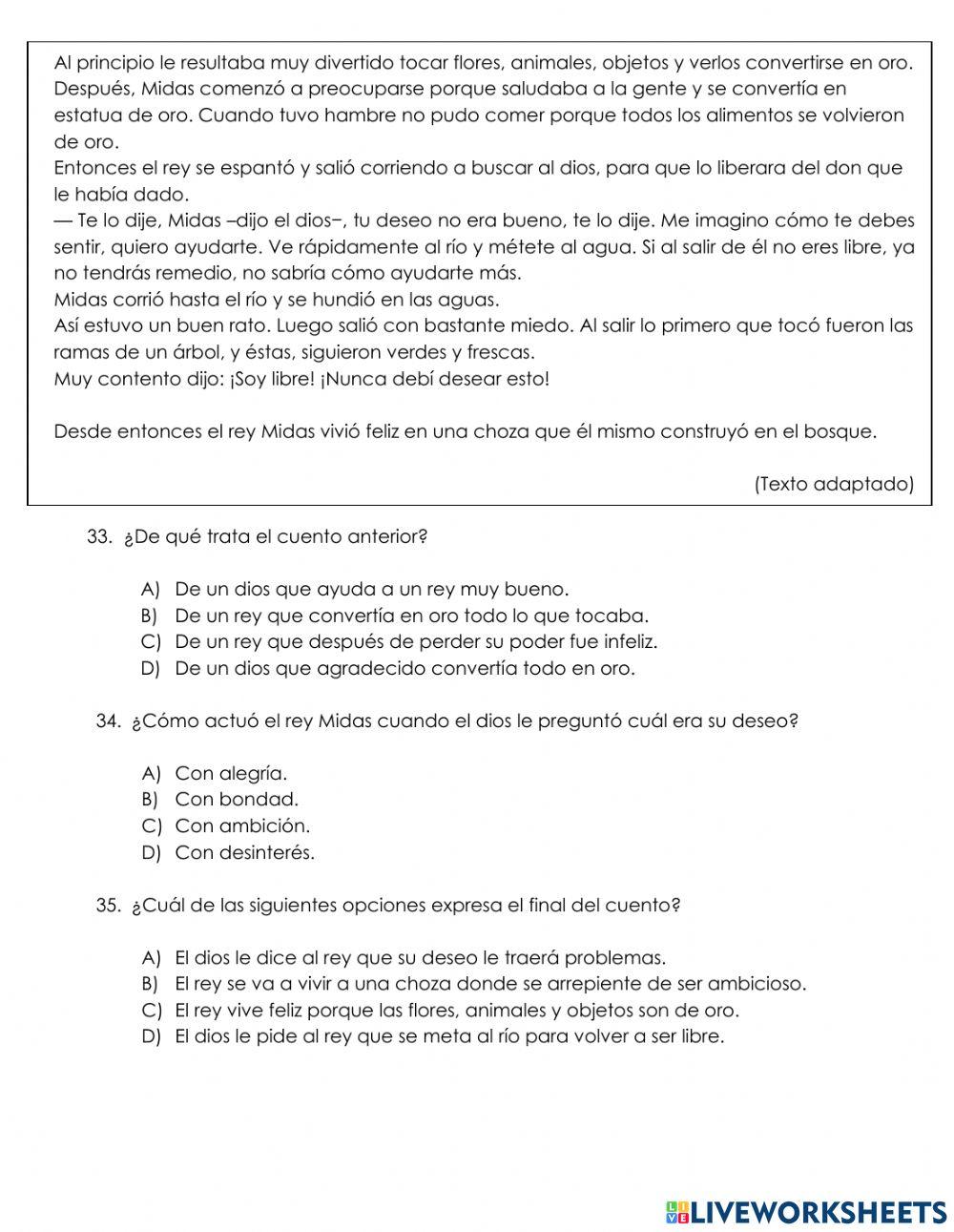 COMPARTIDO CUARTO GRADO Español Sesión 2