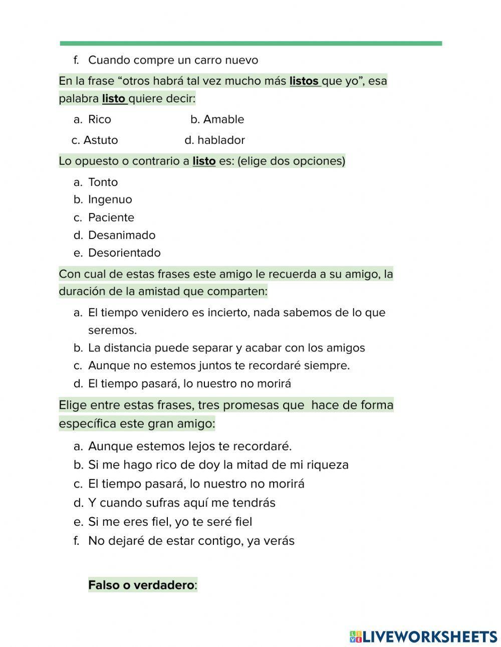 Hay un amigo en mí.. Canción y video con preguntas.