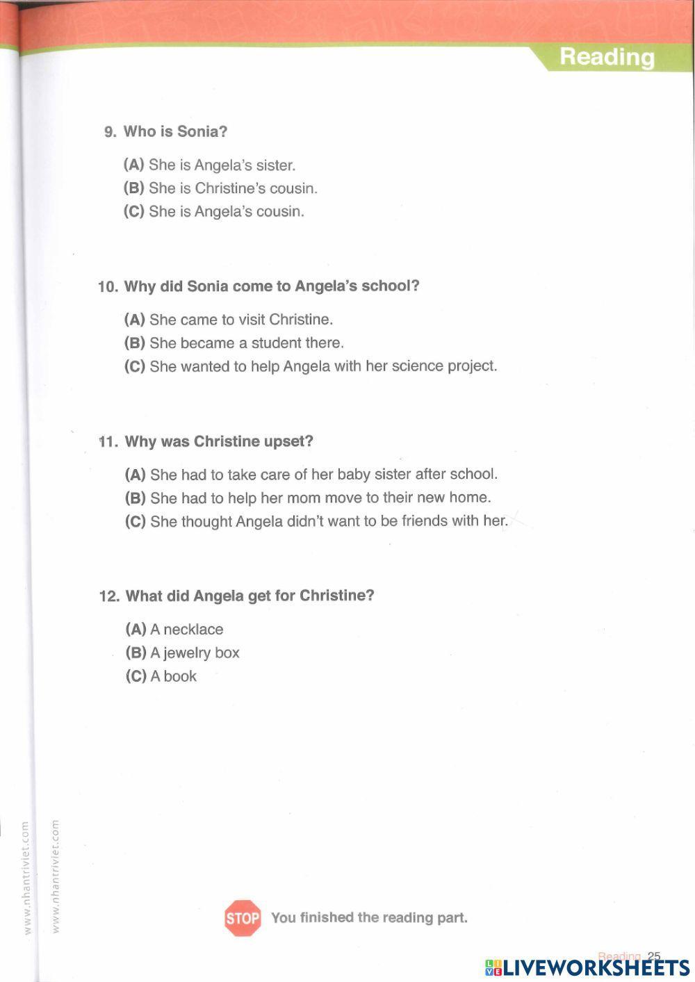 Toefl primary step 2 reading