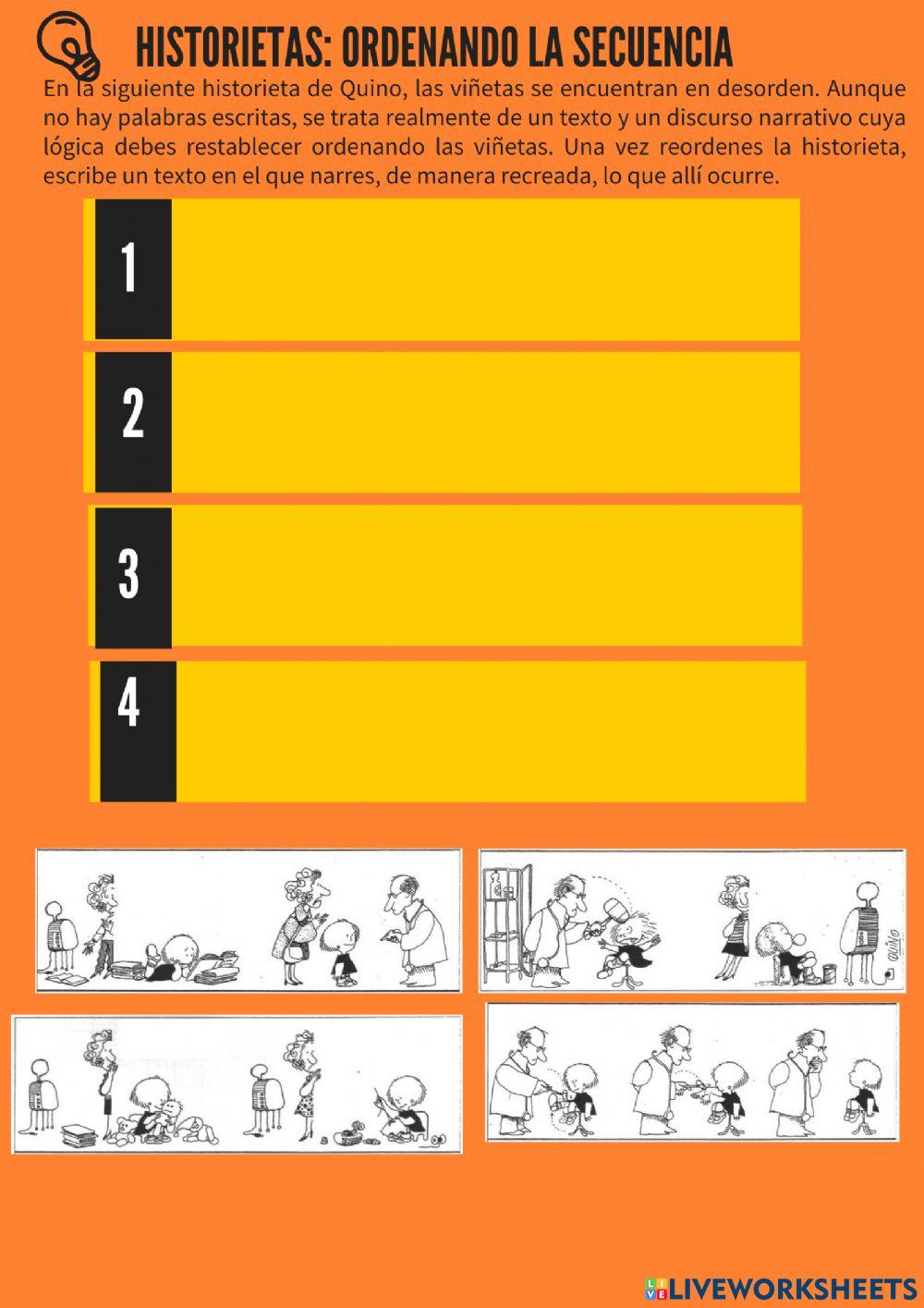 Lectura visual odena la historieta