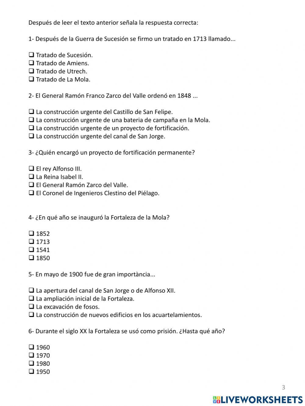 La fortaleza de la Mola de Mahón