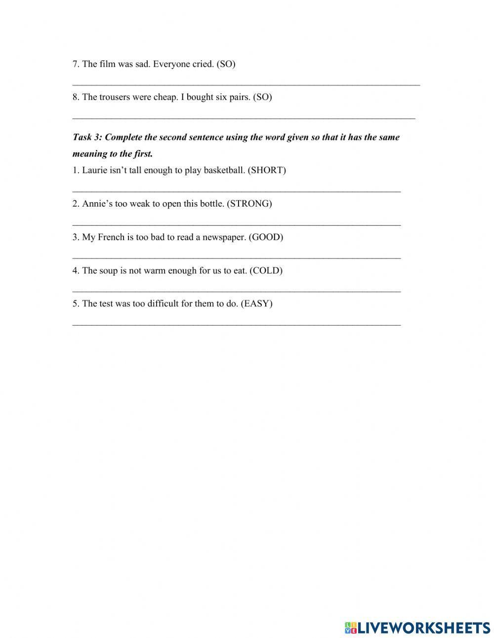 So - such - too - enough