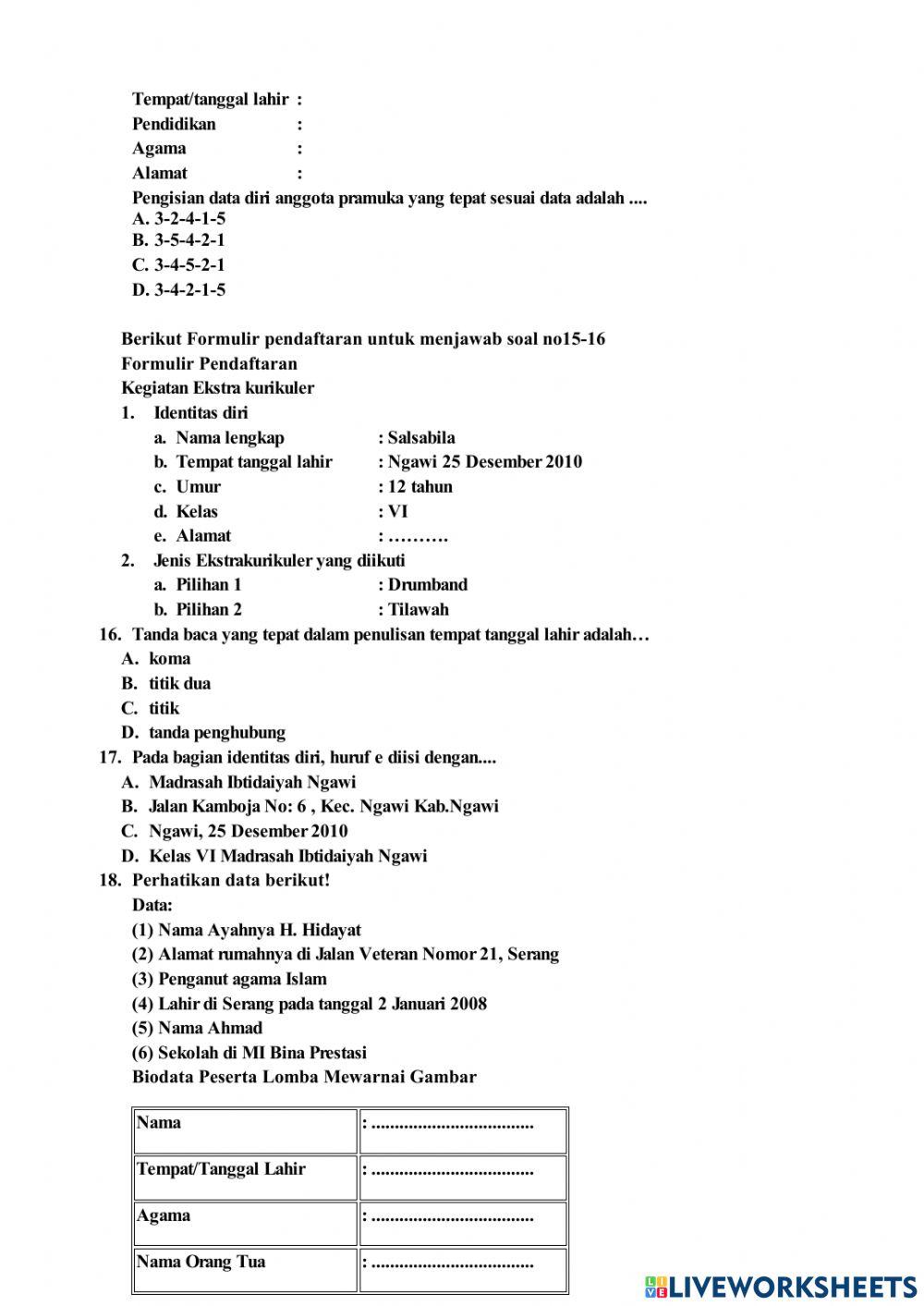 Um bahasa indonesia 6 2022