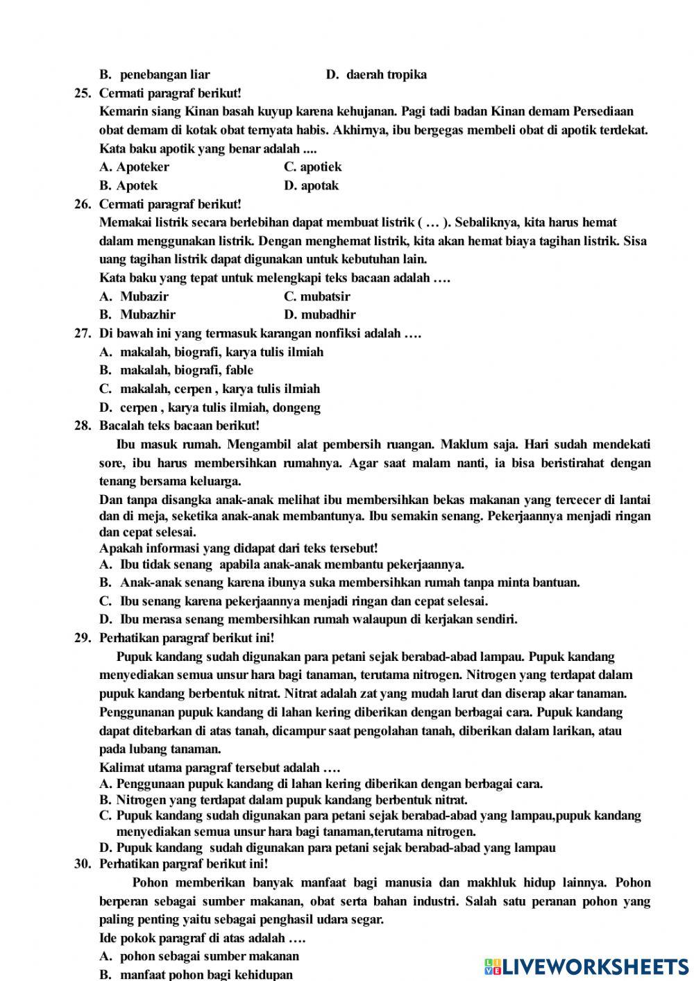 Um bahasa indonesia 6 2022