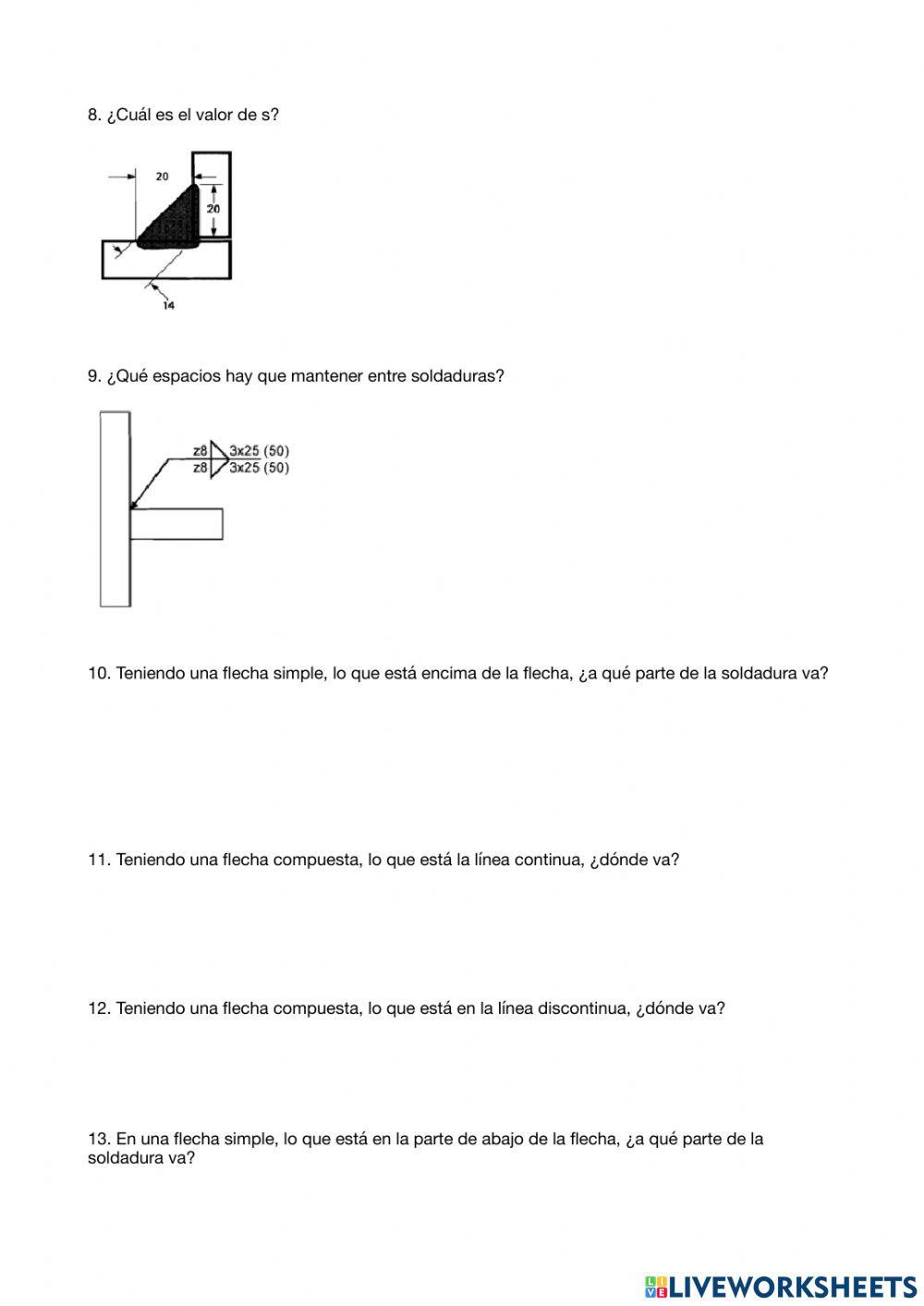 Ejercicio Interactivo Símbolos de soldadura
