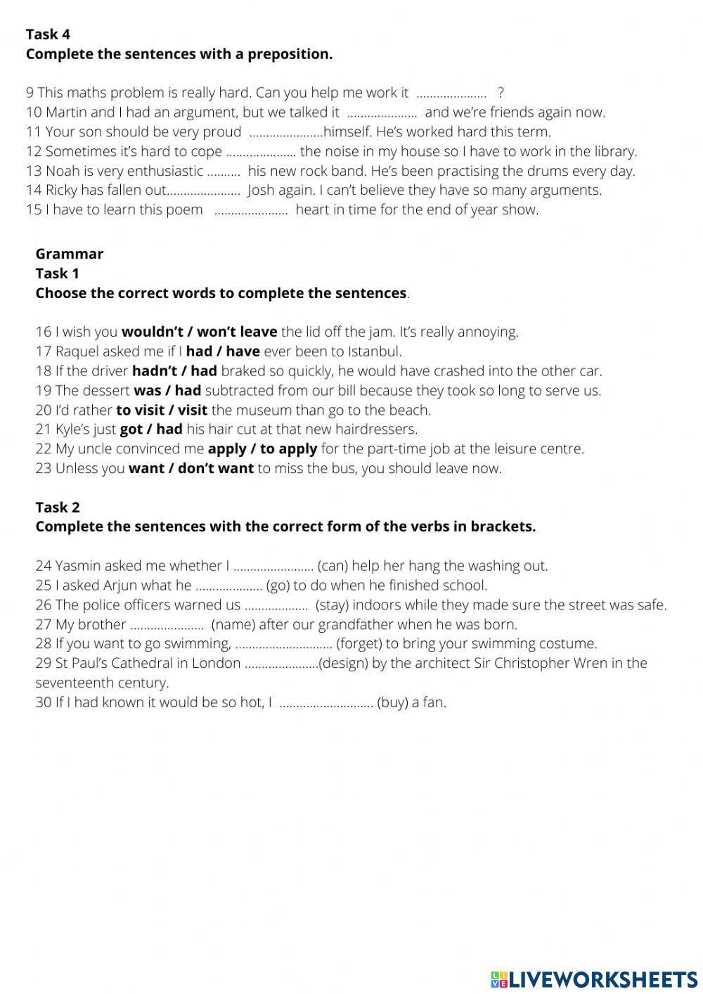 Gold exp b1+ - final test units 6-9