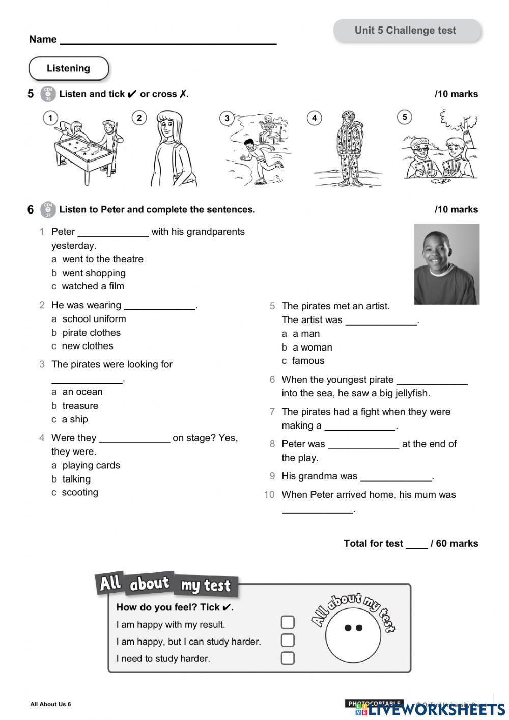 6 all about us unit 5 exam 3586642 luz m cosens live