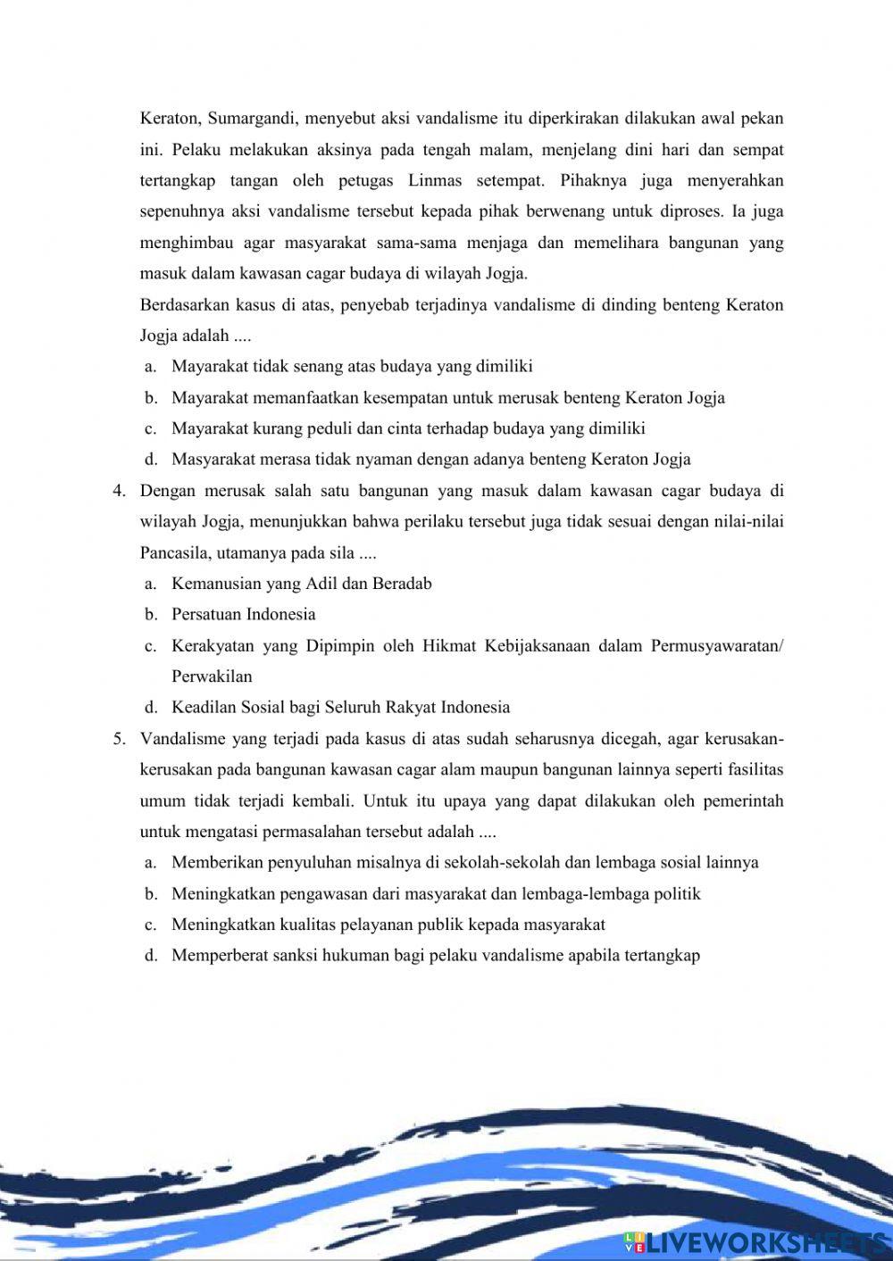 Latihan Soal PPKn Kelas XII