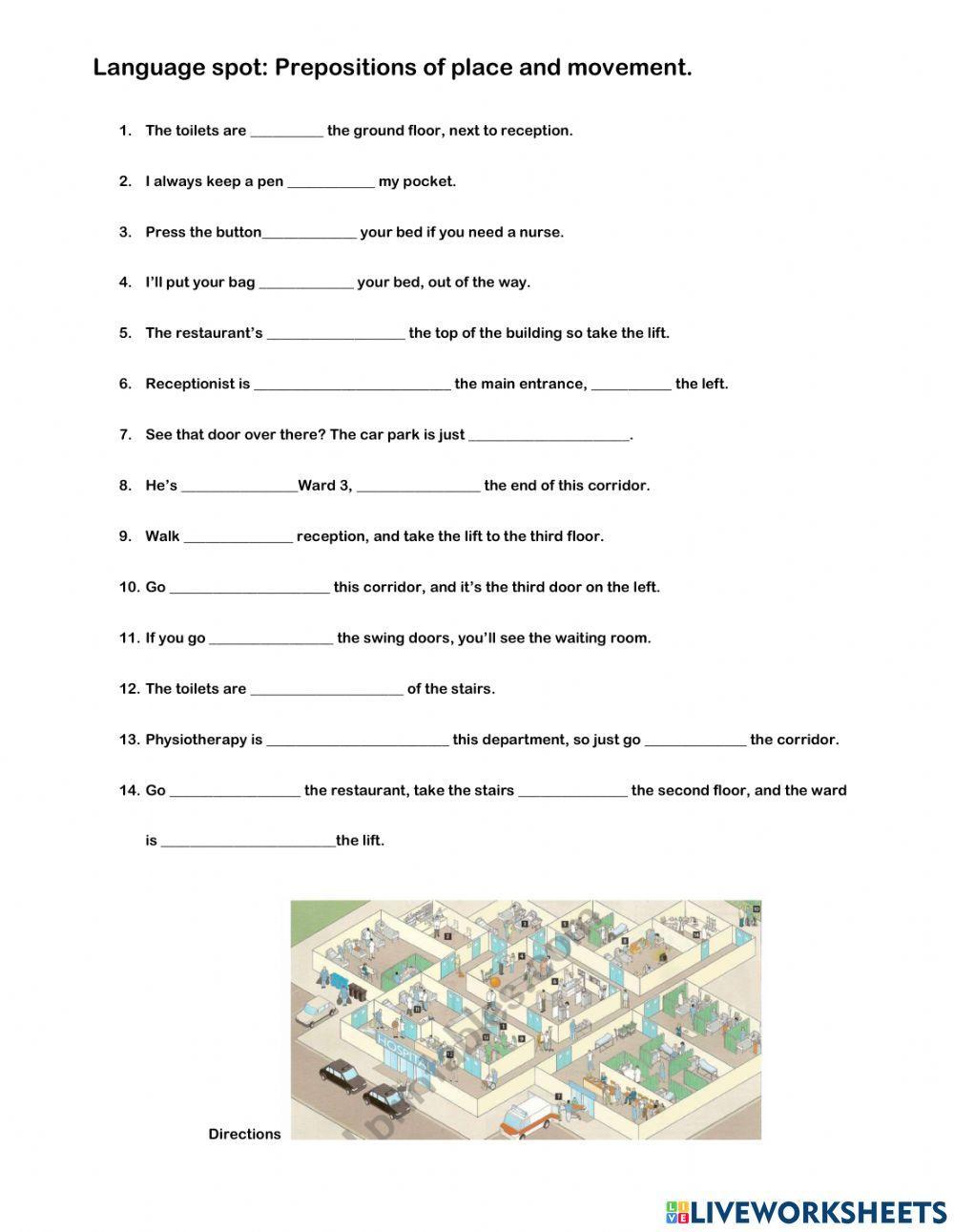 In and around the hospital