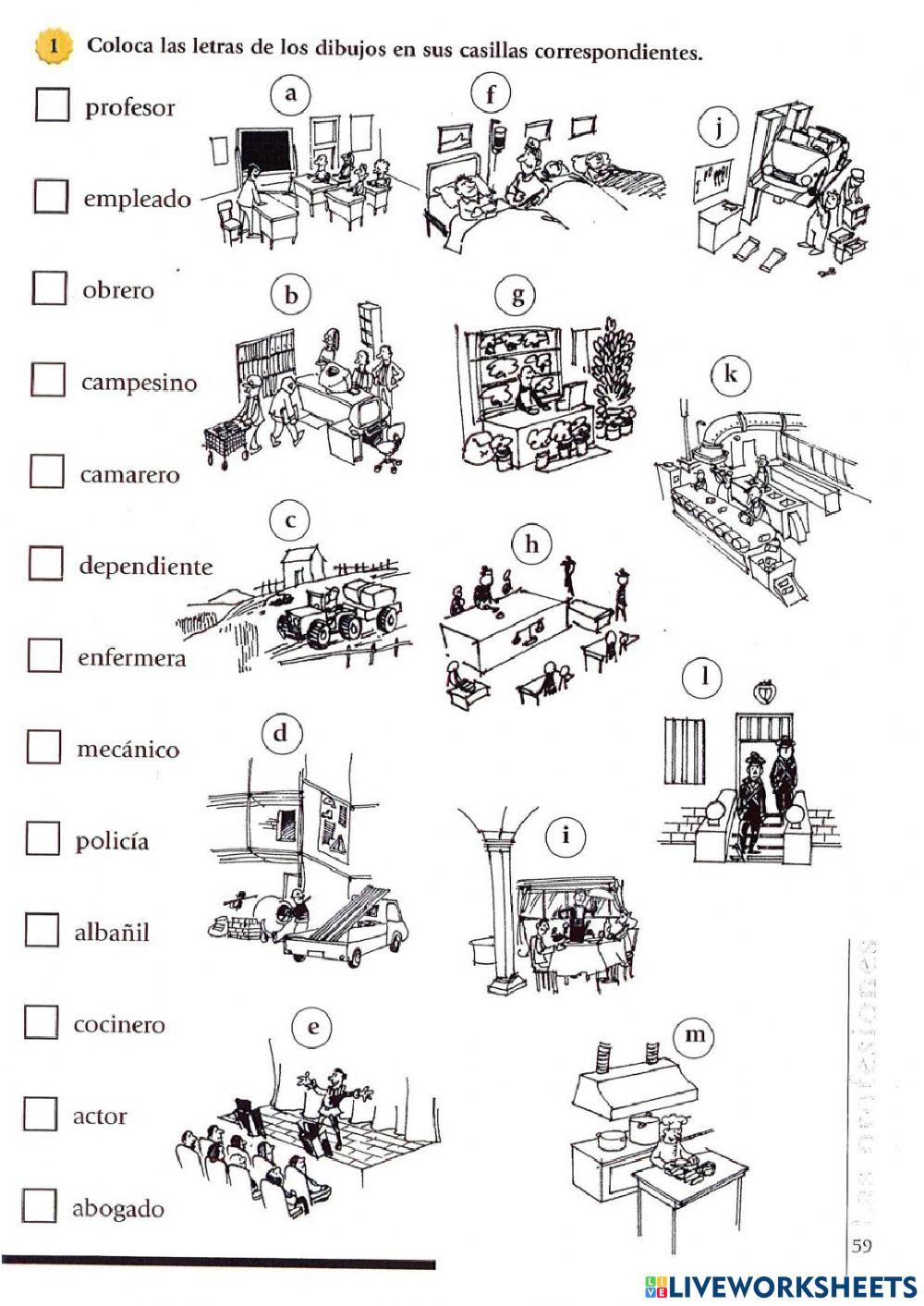 Tema las profesiones