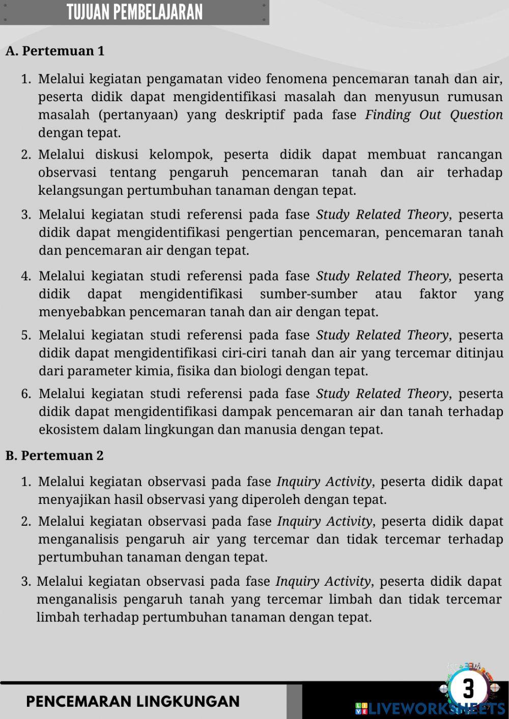 LKPD Pencemaran Lingkungan Bagian 1