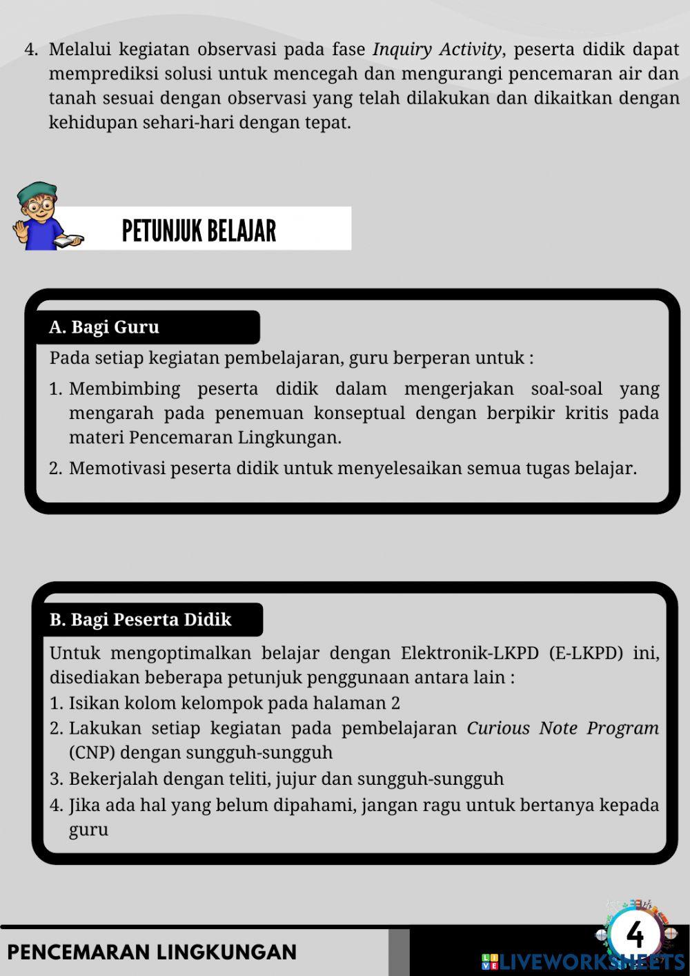 LKPD Pencemaran Lingkungan Bagian 1