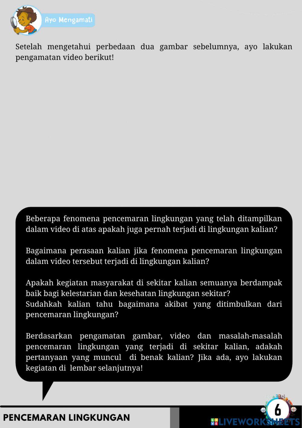 LKPD Pencemaran Lingkungan Bagian 1