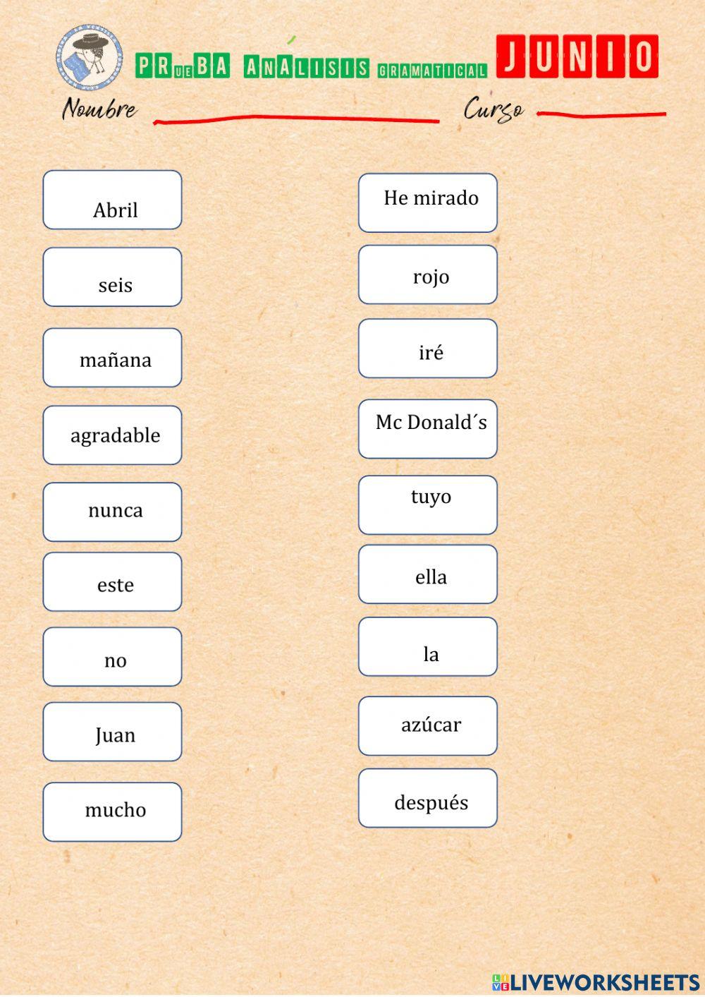 Análisis gramatical