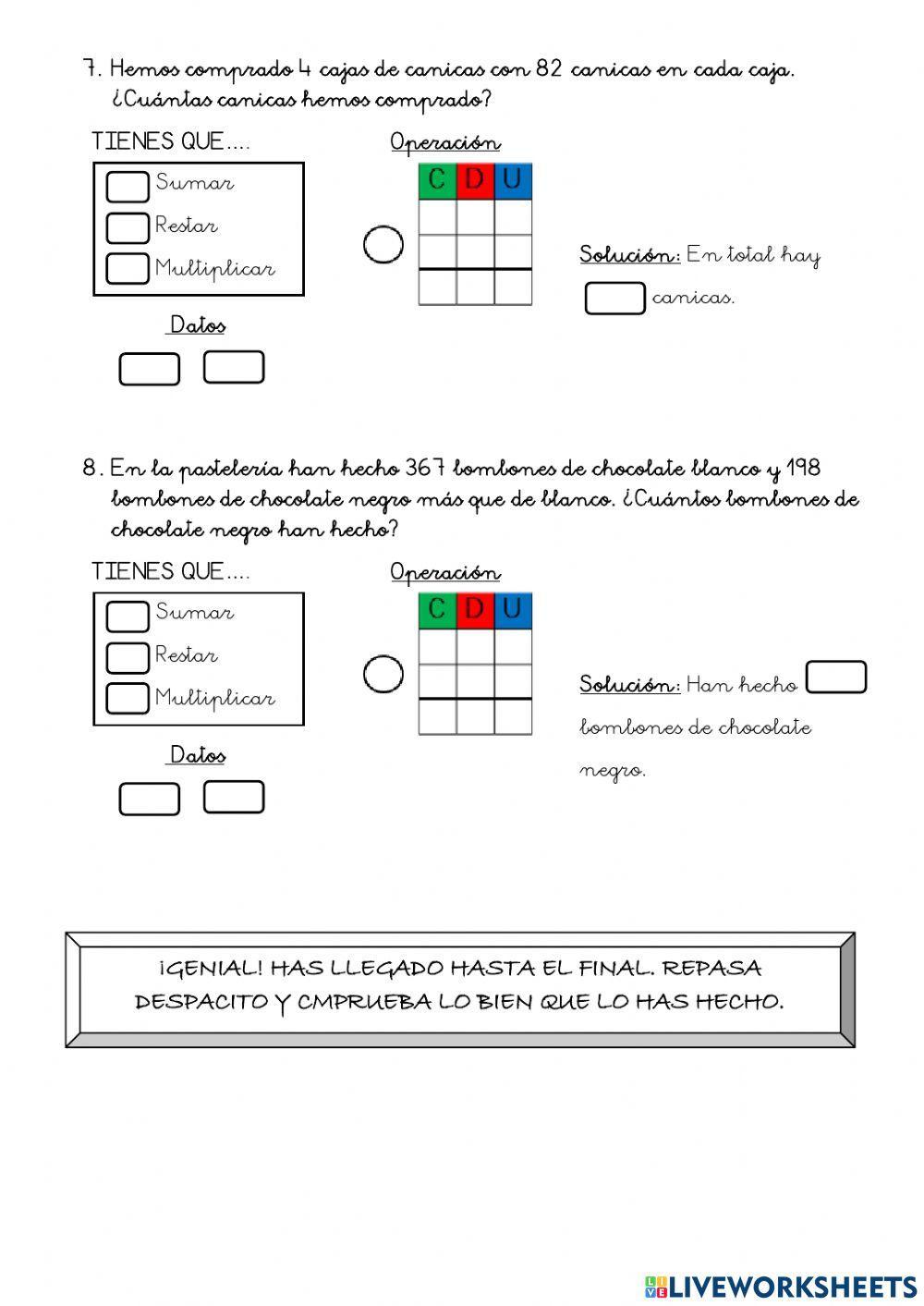 Matemática 2ºPrimaria tema 9