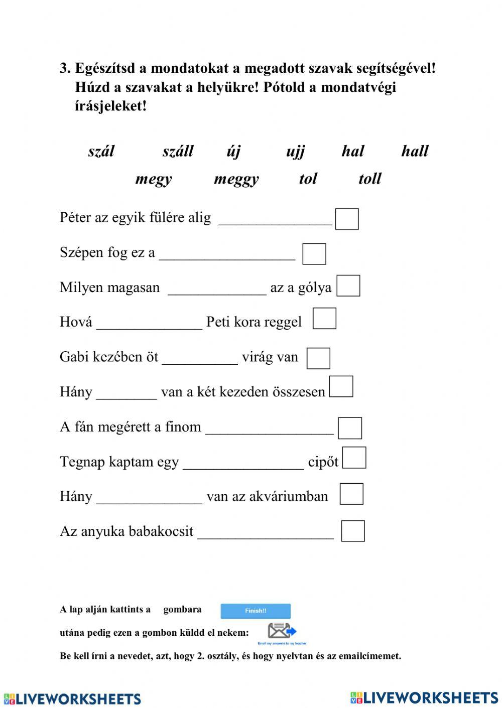 Kijelentő és kérdő mondat