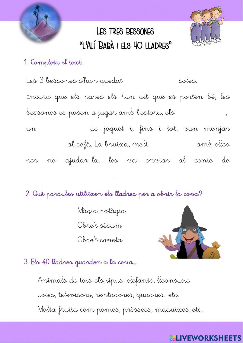 Les 3 bessones Ali Babà i els 40 lladres