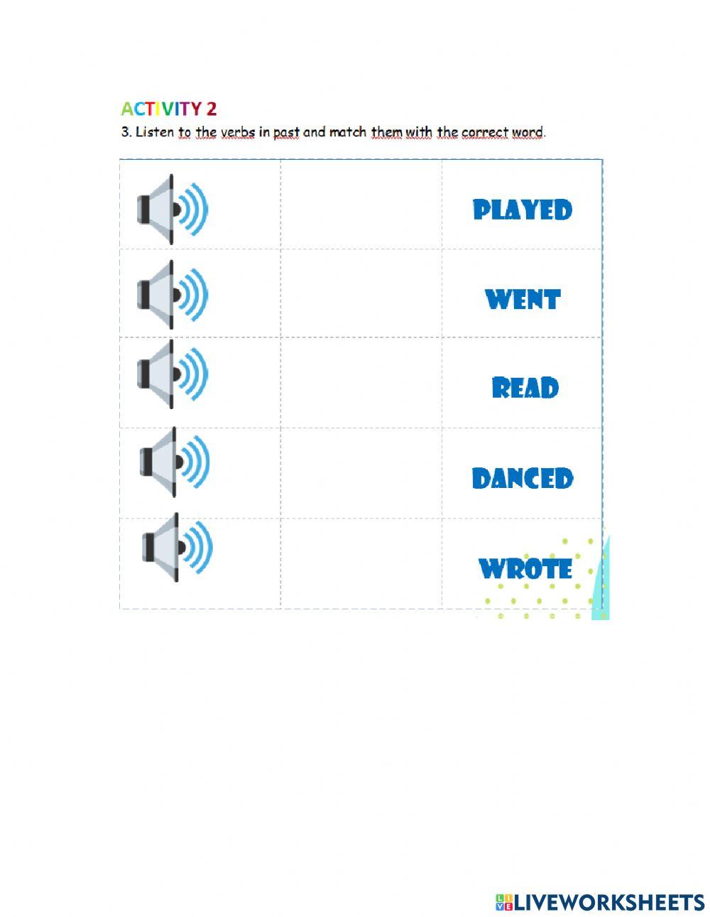 Regular and Irregular verbs