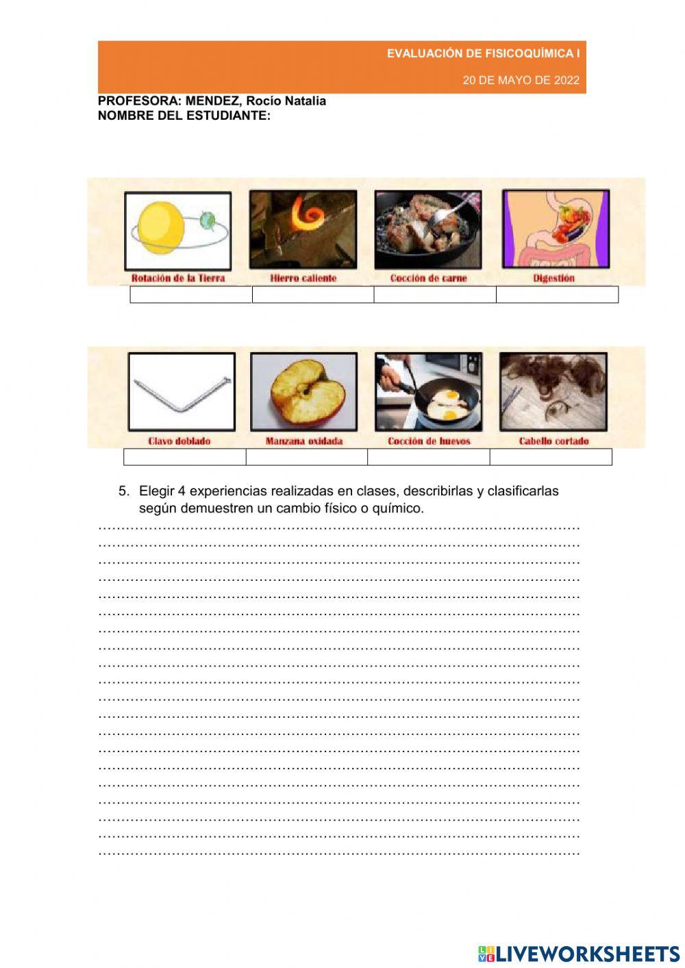Evaluación 1°2° Fisicoquímica