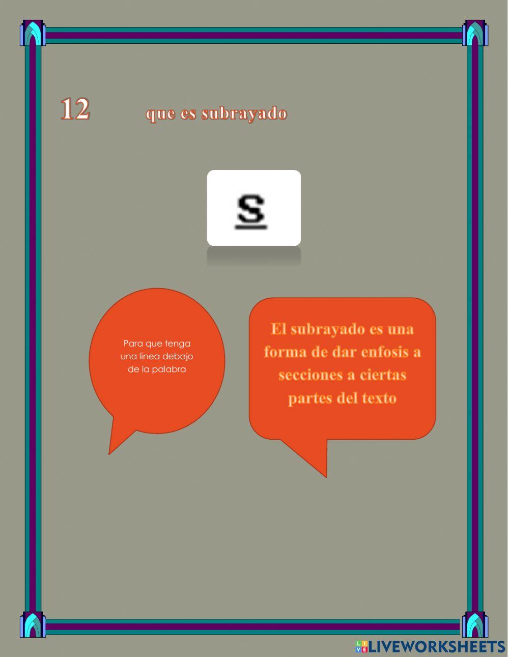 Cuestionario de Word