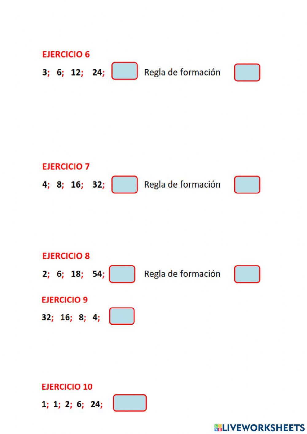 Sucesiones numericas