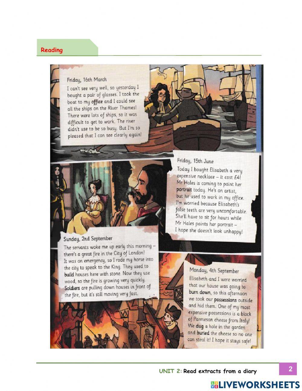 Year 6 Unit 2 : Life in the past