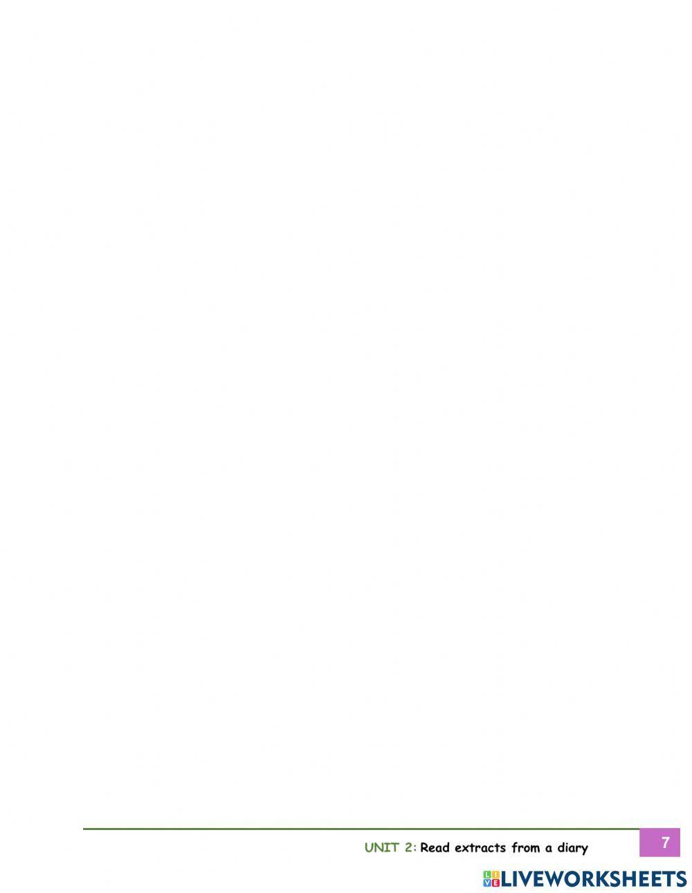 Year 6 Unit 2 : Life in the past