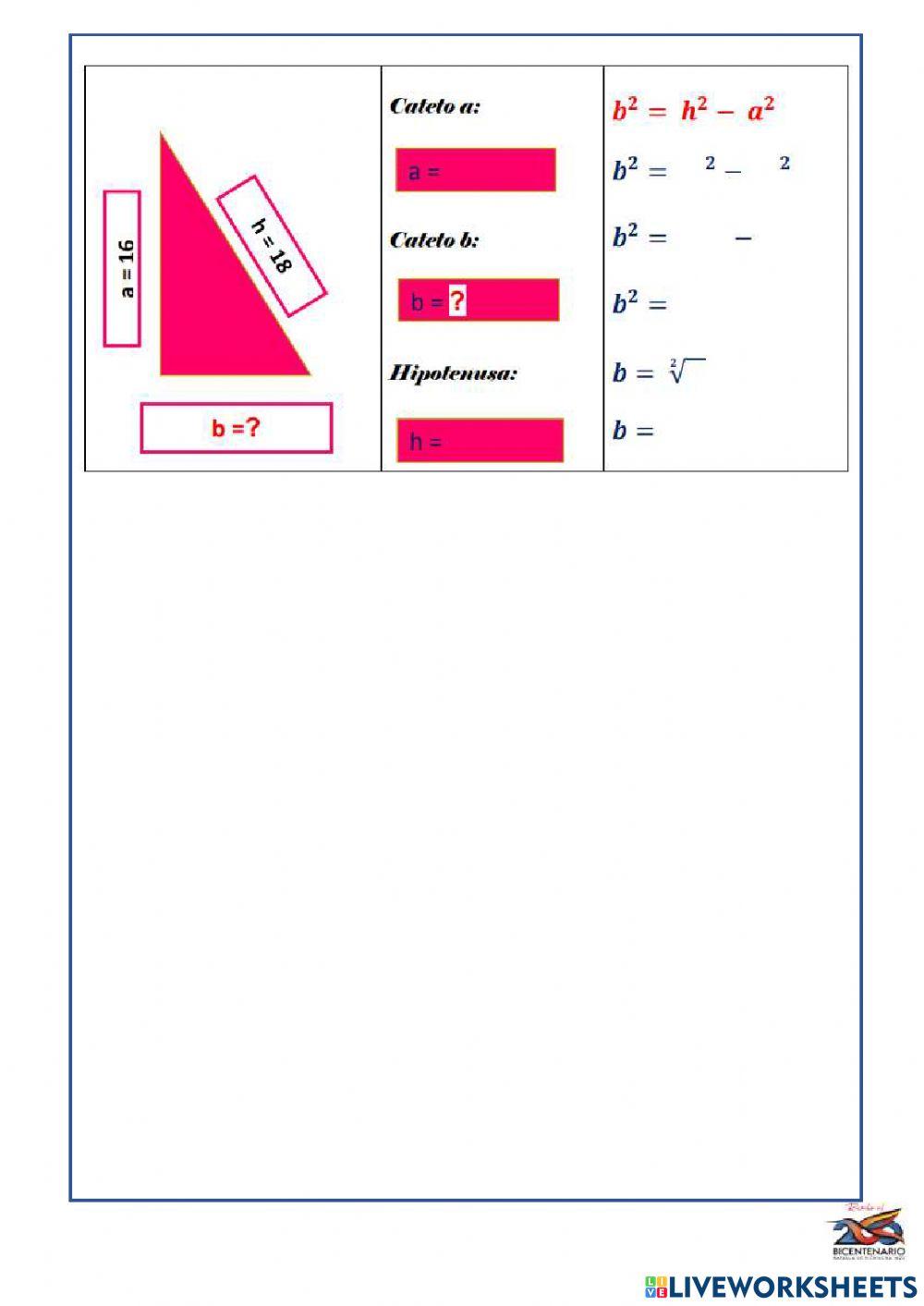 Teorema de pitagoras