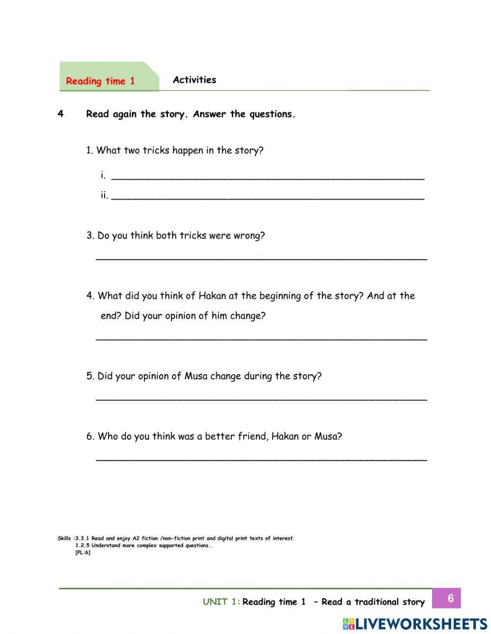 Year 6 Unit 1 : It's an emergency