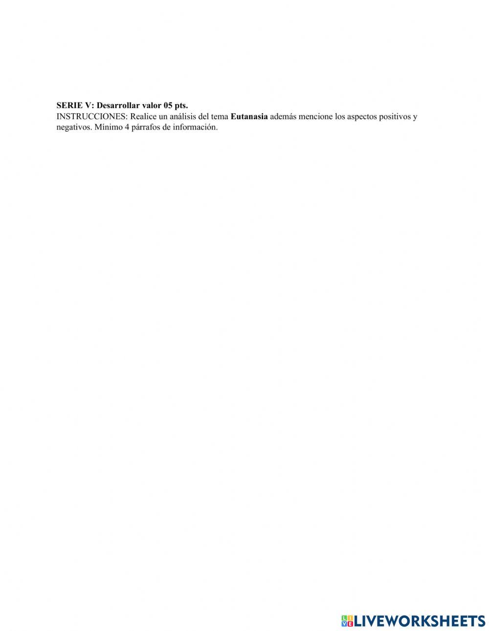 Evaluación Etica Segundo Bimestre