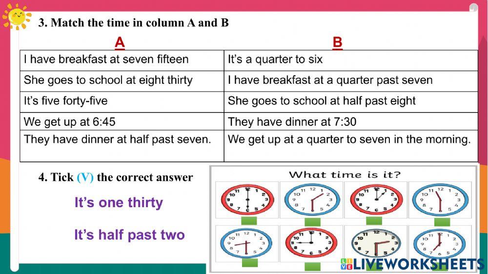 Grammar+exercise grade 4