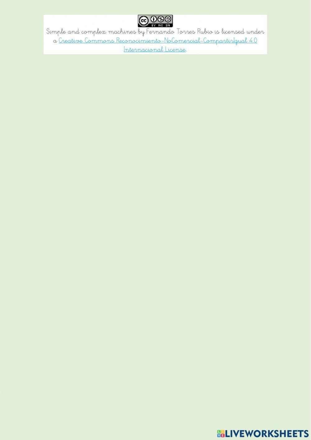 Simple and complex machines