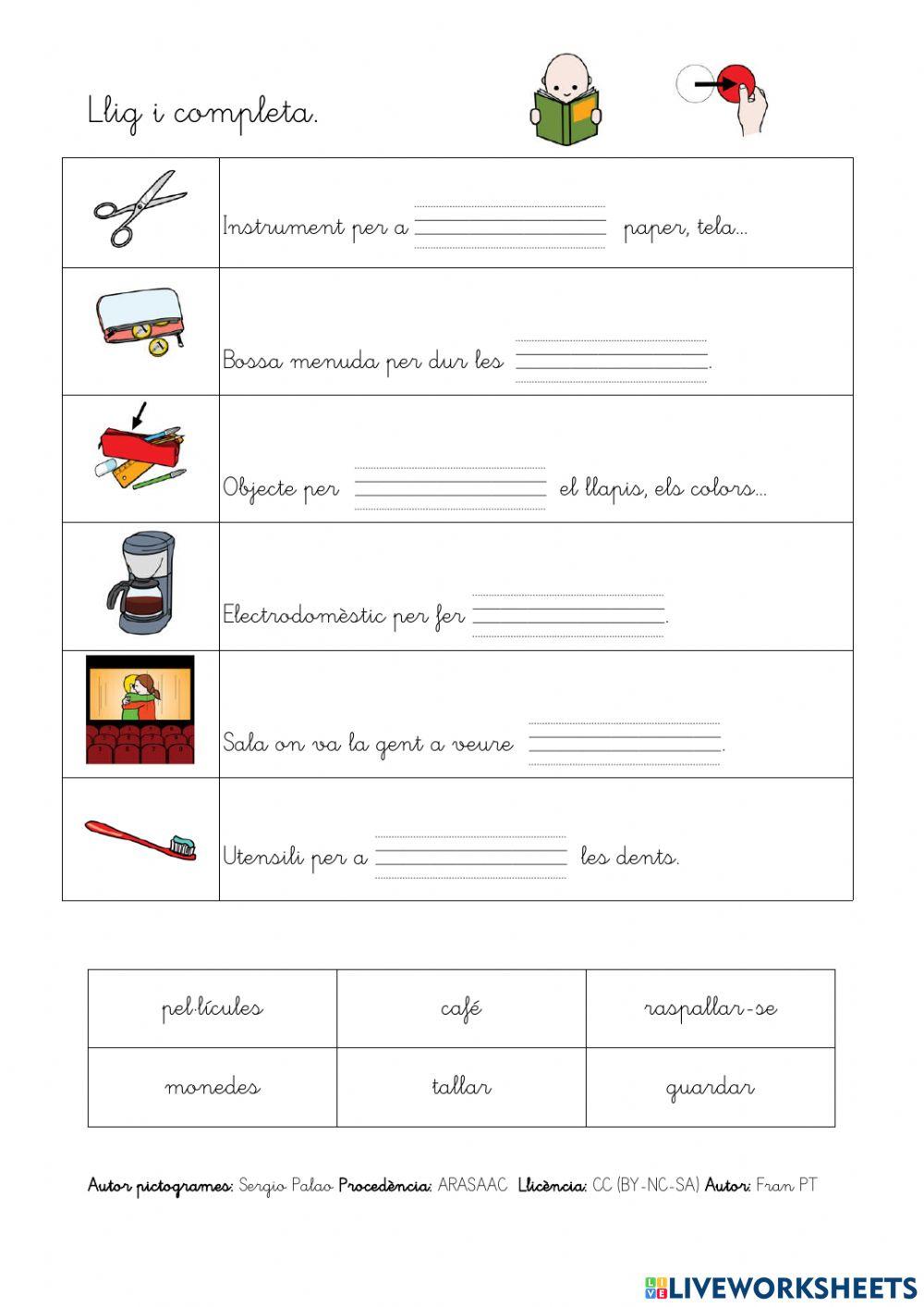 Completar definicions.