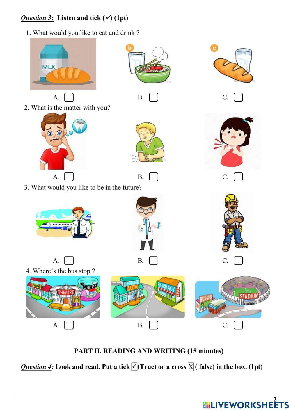 Đề thi thử tiếng anh lớp 5 học kỳ 2