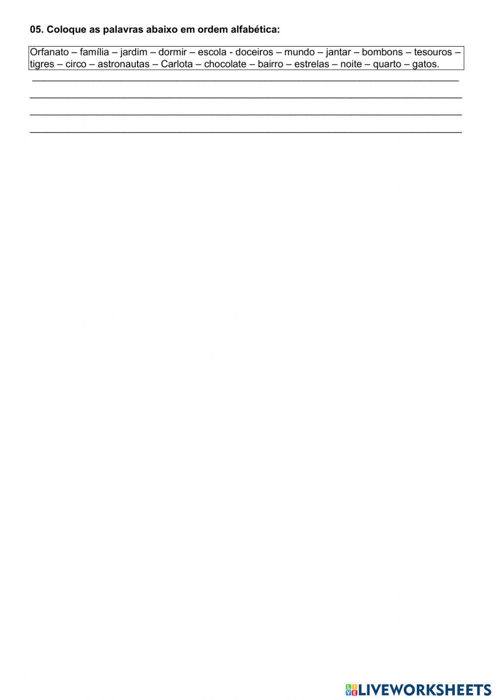 Suplemento de leitura - a melhor familia do mundo - parte - 3