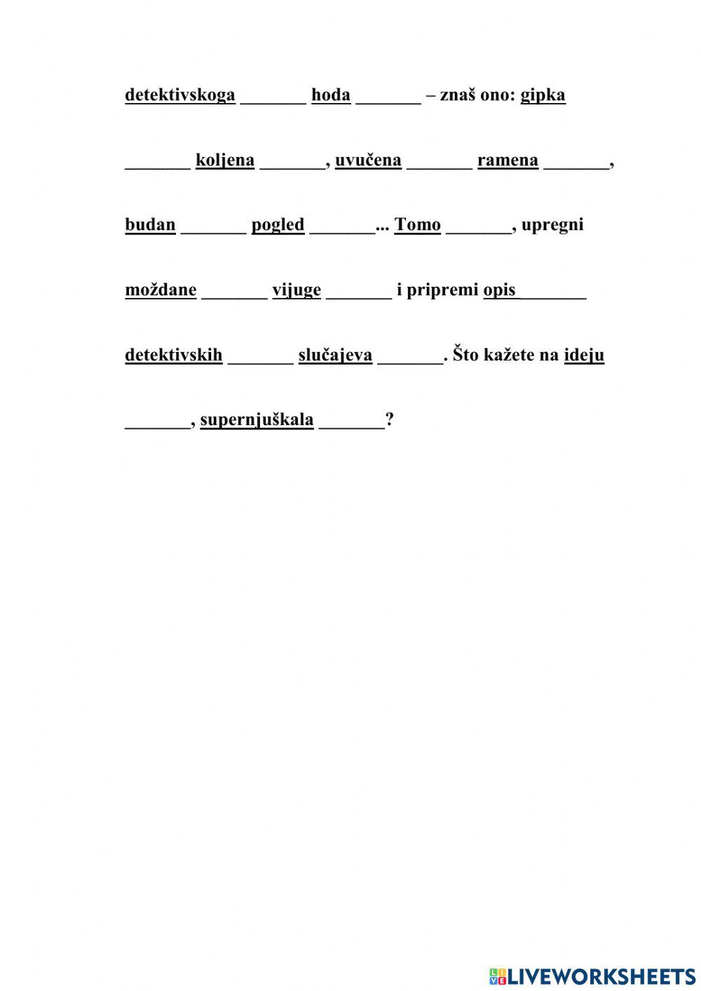 Sklonidba imenica i pridjev - 5.